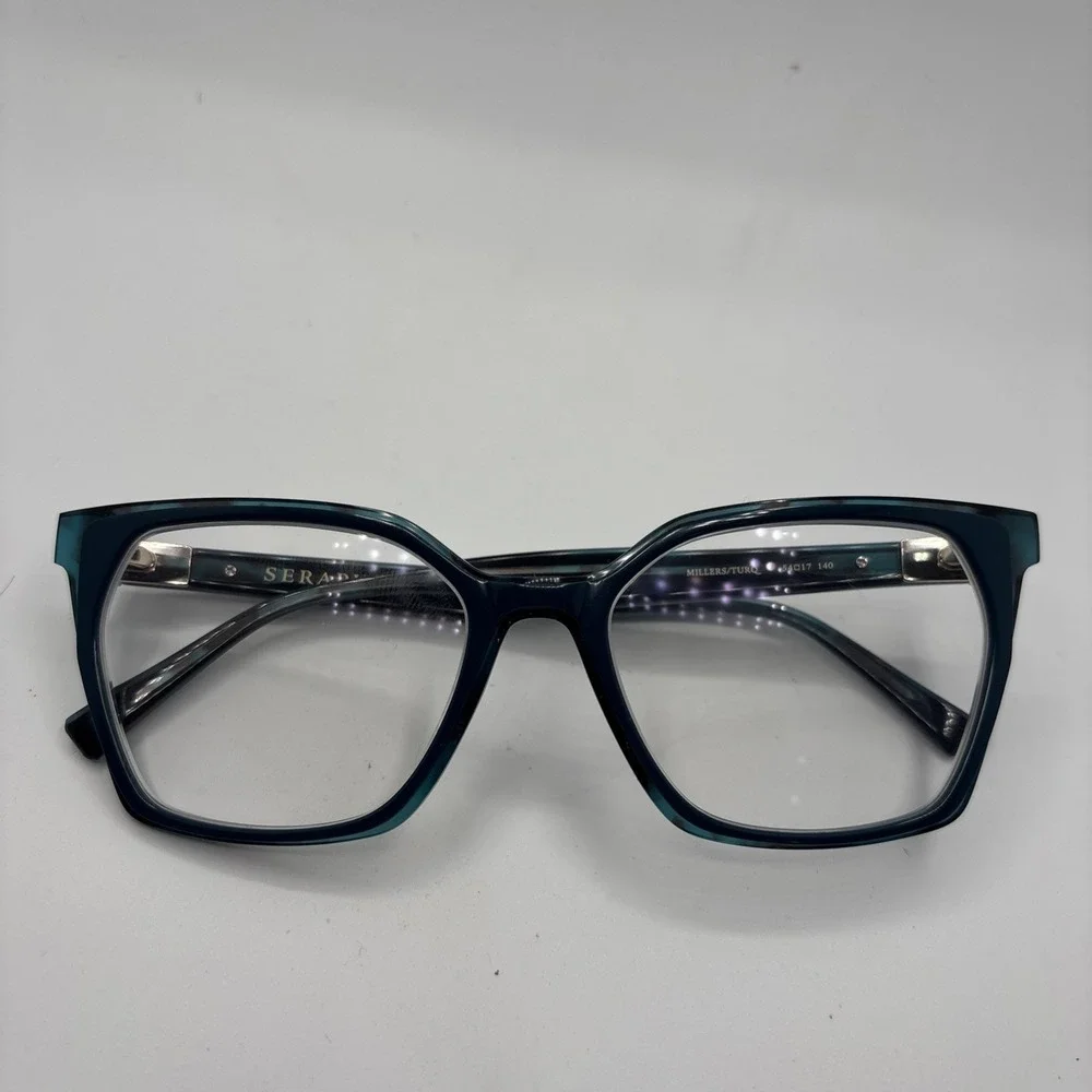 Seraphin Millers Eyeglasses Frames Turquoise 54-17-140mm Japan #C212